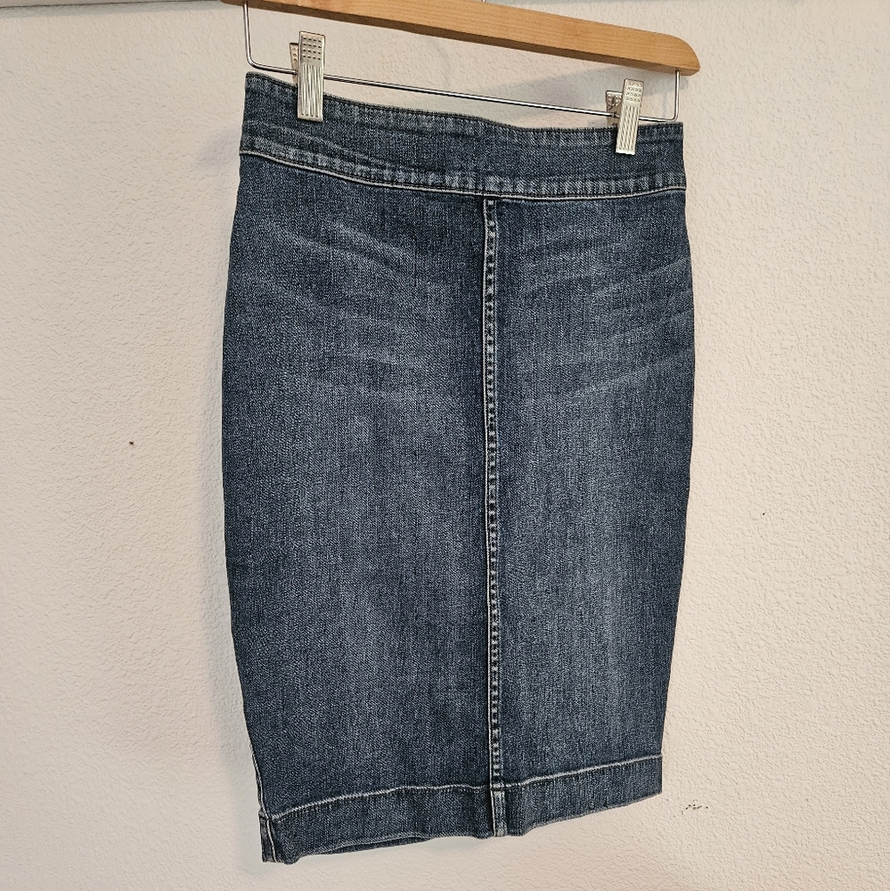 Wilfred Free Stretchy Denim Pencil Skirt, Size 4